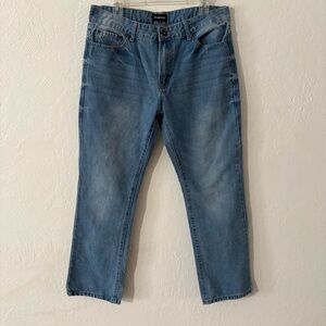 Aeropostale Jeans Mens 34 Slim Boot 5-Pocket Denim Blue‎ 34.5”x29”